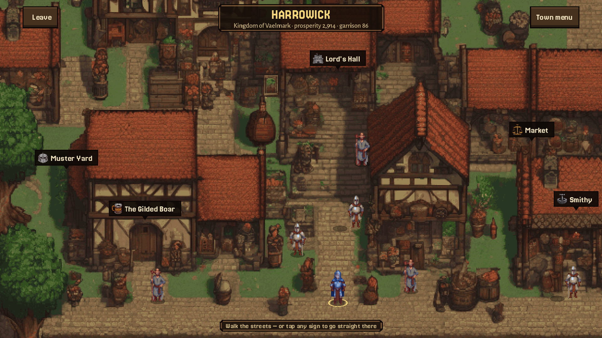 A town